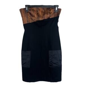 STAUD SERENITY Strapless Mini DRESS BLACK Sequoia Cocktail Sexy Size 4 New V10